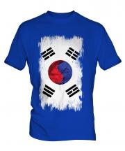 South Korea Grunge Flag Mens T-Shirt