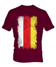 South Ossetia Grunge Flag Mens T-Shirt
