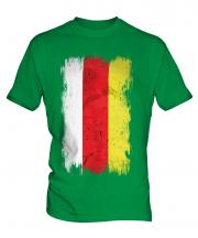 South Ossetia Grunge Flag Mens T-Shirt