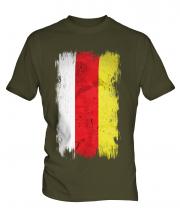 South Ossetia Grunge Flag Mens T-Shirt