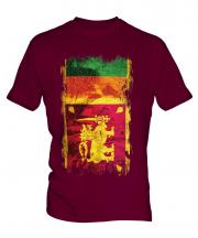 Sri Lanka Grunge Flag Mens T-Shirt