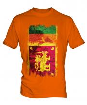 Sri Lanka Grunge Flag Mens T-Shirt