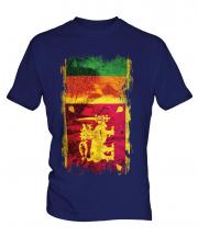 Sri Lanka Grunge Flag Mens T-Shirt