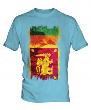 Sri Lanka Grunge Flag Mens T-Shirt