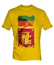 Sri Lanka Grunge Flag Mens T-Shirt