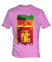 Sri Lanka Grunge Flag Mens T-Shirt