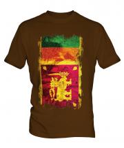 Sri Lanka Grunge Flag Mens T-Shirt
