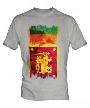 Sri Lanka Grunge Flag Mens T-Shirt