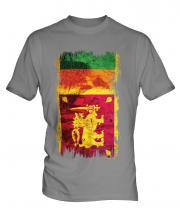 Sri Lanka Grunge Flag Mens T-Shirt
