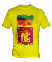Sri Lanka Grunge Flag Mens T-Shirt