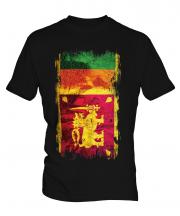 Sri Lanka Grunge Flag Mens T-Shirt