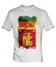 Sri Lanka Grunge Flag Mens T-Shirt