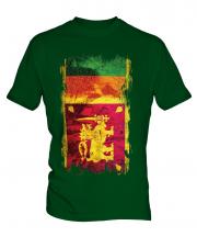 Sri Lanka Grunge Flag Mens T-Shirt