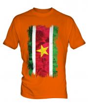 Suriname Grunge Flag Mens T-Shirt