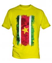 Suriname Grunge Flag Mens T-Shirt