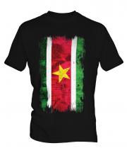 Suriname Grunge Flag Mens T-Shirt