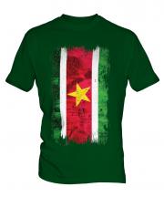 Suriname Grunge Flag Mens T-Shirt