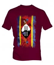 Swaziland Grunge Flag Mens T-Shirt