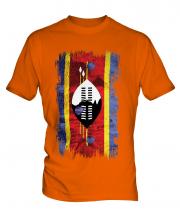 Swaziland Grunge Flag Mens T-Shirt