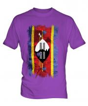 Swaziland Grunge Flag Mens T-Shirt