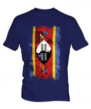 Swaziland Grunge Flag Mens T-Shirt