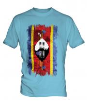 Swaziland Grunge Flag Mens T-Shirt