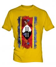 Swaziland Grunge Flag Mens T-Shirt