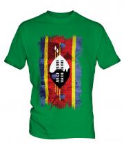 Swaziland Grunge Flag Mens T-Shirt