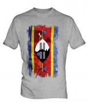 Swaziland Grunge Flag Mens T-Shirt