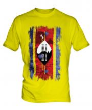 Swaziland Grunge Flag Mens T-Shirt