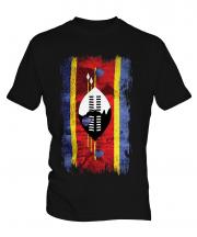 Swaziland Grunge Flag Mens T-Shirt