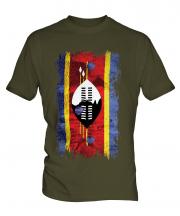 Swaziland Grunge Flag Mens T-Shirt