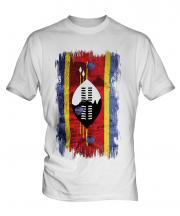 Swaziland Grunge Flag Mens T-Shirt