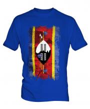 Swaziland Grunge Flag Mens T-Shirt