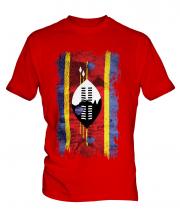 Swaziland Grunge Flag Mens T-Shirt