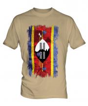 Swaziland Grunge Flag Mens T-Shirt