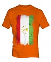 Tajikistan Grunge Flag Mens T-Shirt