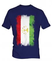 Tajikistan Grunge Flag Mens T-Shirt