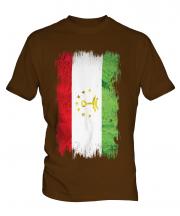 Tajikistan Grunge Flag Mens T-Shirt
