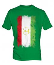 Tajikistan Grunge Flag Mens T-Shirt