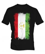 Tajikistan Grunge Flag Mens T-Shirt