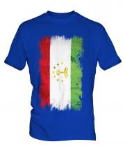 Tajikistan Grunge Flag Mens T-Shirt