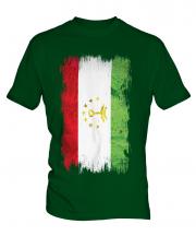 Tajikistan Grunge Flag Mens T-Shirt