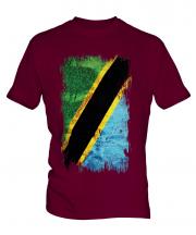Tanzania Grunge Flag Mens T-Shirt