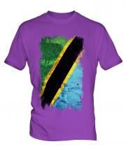 Tanzania Grunge Flag Mens T-Shirt
