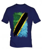 Tanzania Grunge Flag Mens T-Shirt