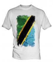Tanzania Grunge Flag Mens T-Shirt