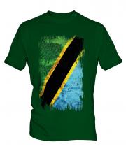 Tanzania Grunge Flag Mens T-Shirt