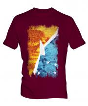 Tierra Del Fuego Province Grunge Flag Mens T-Shirt