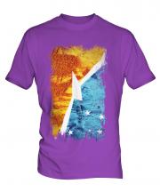 Tierra Del Fuego Province Grunge Flag Mens T-Shirt